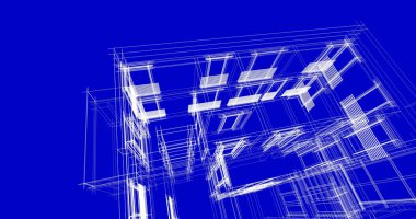 soyut mimari duvar kağıdı tasarımı, dijital konsept arkaplan