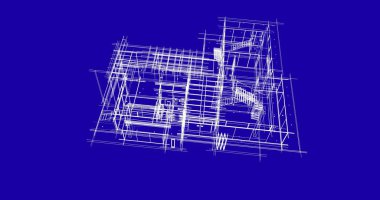 soyut mimari duvar kağıdı tasarımı, dijital konsept arkaplan