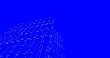 Mimari sanat konseptinde soyut çizgiler, minimum geometrik şekiller. 