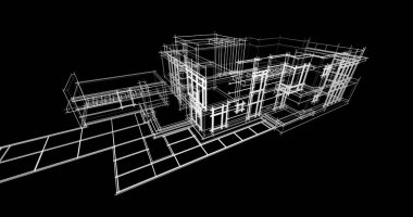 soyut mimari duvar kağıdı tasarımı, dijital konsept arkaplan