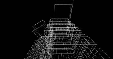 soyut mimari duvar kağıdı tasarımı, dijital konsept arkaplan