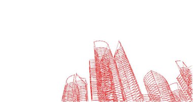 soyut mimari duvar kağıdı tasarımı, dijital konsept arkaplan