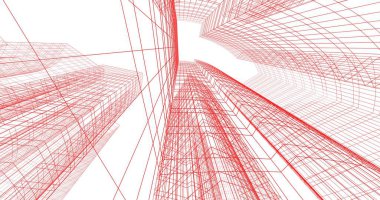 soyut mimari duvar kağıdı tasarımı, dijital konsept arkaplan