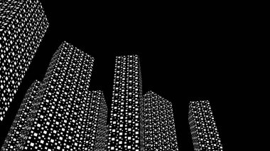 soyut mimari duvar kağıdı tasarımı, dijital konsept arkaplan