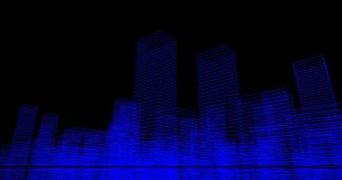 soyut mimari duvar kağıdı tasarımı, dijital konsept arkaplan