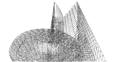 soyut mimari duvar kağıdı tasarımı, dijital konsept arkaplan
