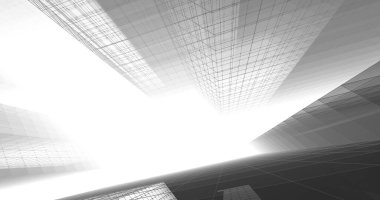 soyut mimari duvar kağıdı tasarımı, dijital konsept arkaplan