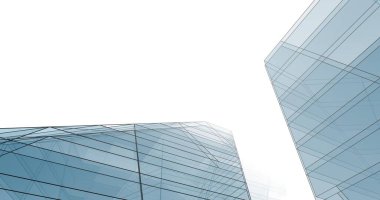 Mimari sanat konseptinde soyut çizgiler, minimum geometrik şekiller. 