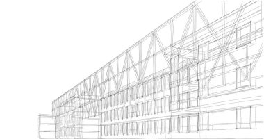 soyut mimari duvar kağıdı tasarımı, dijital konsept arkaplan