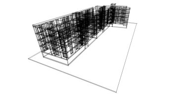 soyut mimari duvar kağıdı tasarımı, dijital konsept arkaplan