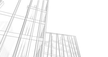 soyut mimari duvar kağıdı tasarımı, dijital konsept arkaplan