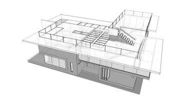 minimal geometrik mimari binalar tasarımı