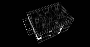 soyut mimari duvar kağıdı tasarımı, dijital konsept arkaplan