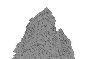 soyut mimari duvar kağıdı tasarımı, dijital konsept arkaplan