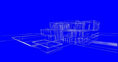 soyut mimari duvar kağıdı tasarımı, dijital konsept arkaplan