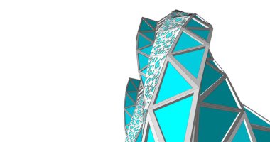 soyut mimari duvar kağıdı tasarımı, dijital konsept arkaplan