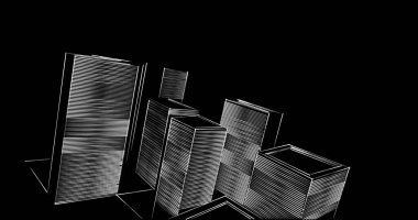 soyut mimari duvar kağıdı tasarımı, dijital konsept arkaplan