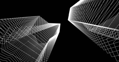 soyut mimari duvar kağıdı tasarımı, dijital konsept arkaplan