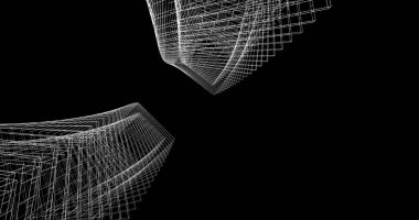 soyut mimari duvar kağıdı tasarımı, dijital konsept arkaplan