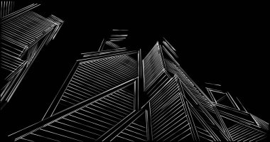 soyut mimari duvar kağıdı tasarımı, dijital konsept arkaplan