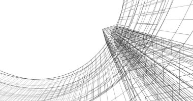 soyut mimari duvar kağıdı tasarımı, dijital konsept arkaplan