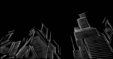 soyut mimari duvar kağıdı tasarımı, dijital konsept arkaplan