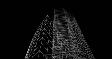 soyut mimari duvar kağıdı tasarımı, dijital konsept arkaplan