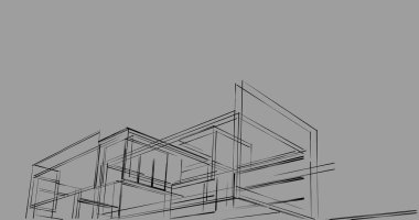 soyut mimari duvar kağıdı tasarımı, dijital konsept arkaplan