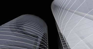 soyut mimari duvar kağıdı tasarımı, dijital konsept arkaplan