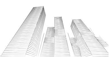 soyut mimari duvar kağıdı tasarımı, dijital konsept arkaplan