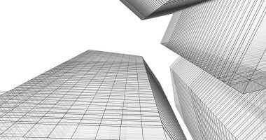 soyut mimari duvar kağıdı tasarımı, dijital konsept arkaplan