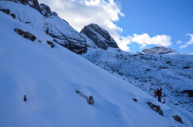 Dağların manzarası, doğa arkaplanı