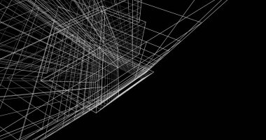 soyut mimari duvar kağıdı tasarımı, dijital konsept arkaplan