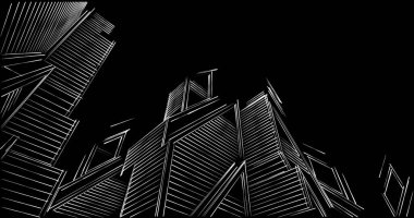 soyut mimari duvar kağıdı tasarımı, dijital konsept arkaplan