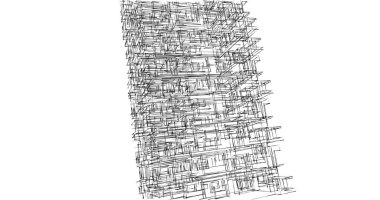 soyut mimari duvar kağıdı tasarımı, dijital konsept arkaplan