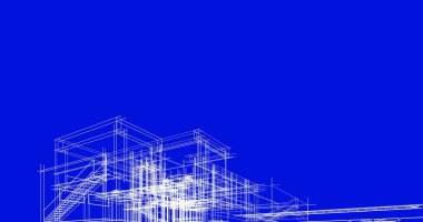 soyut mimari duvar kağıdı tasarımı, dijital konsept arkaplan