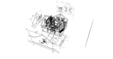 soyut mimari duvar kağıdı tasarımı, dijital konsept arkaplan