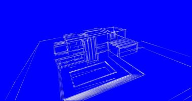 soyut mimari duvar kağıdı tasarımı, dijital konsept arkaplan