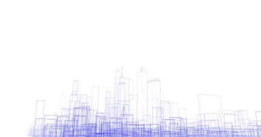 soyut mimari duvar kağıdı tasarımı, dijital konsept arkaplan