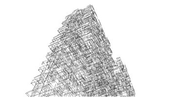 soyut mimari duvar kağıdı tasarımı, dijital konsept arkaplan