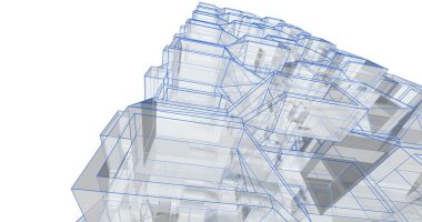 soyut mimari duvar kağıdı tasarımı, dijital konsept arkaplan