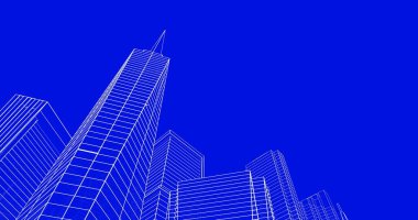 soyut mimari duvar kağıdı tasarımı, dijital konsept arkaplan