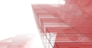 soyut mimari duvar kağıdı tasarımı, dijital konsept arkaplan