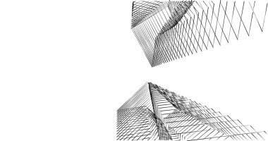 soyut mimari duvar kağıdı tasarımı, dijital konsept arkaplan