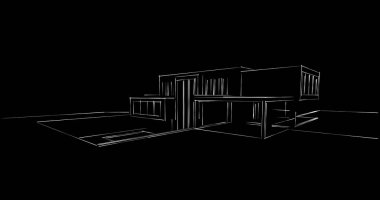 soyut mimari duvar kağıdı tasarımı, dijital konsept arkaplan