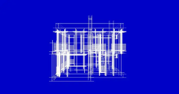 Abstrakt Arkitektonisk Tapet Design Digital Koncept Baggrund - Stock-foto