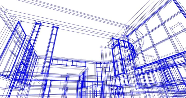Абстрактный Архитектурный Дизайн Обоев Цифровой Концепт Фон — стоковое фото