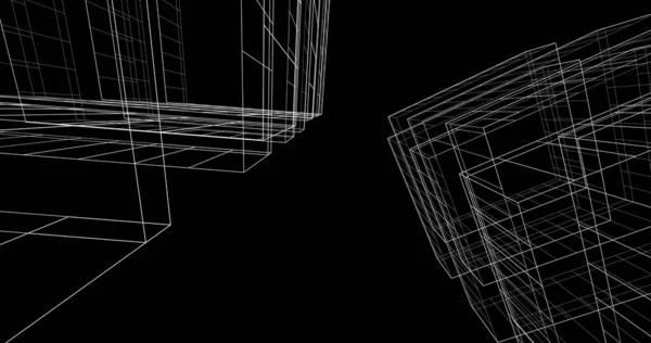 Абстрактный Архитектурный Дизайн Обоев Цифровой Концепт Фон — стоковое фото
