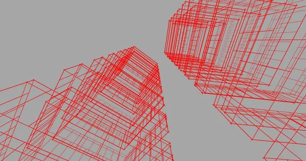 Абстрактный Архитектурный Дизайн Обоев Цифровой Концепт Фон — стоковое фото