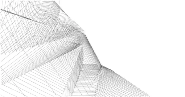 建筑墙纸设计 数字概念背景 — 图库照片